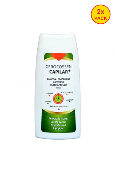 GEROCOSSEN 2x PACK Capilar+ Hair Loss Treatment Shampoo 275 ml