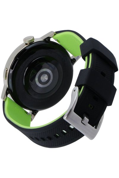 ERBORD Curea universală din silicon de 20mm, bicoloră, neagră / lime / catara...