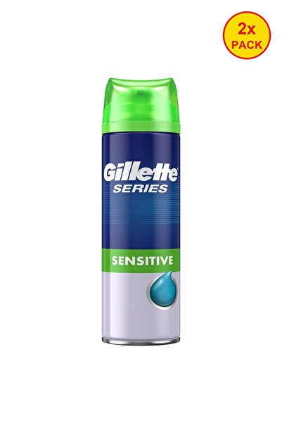 Gillette 2x Gel de ras Sensitive Seria PACK 200 ml