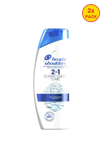 Head & Shoulders 2x PACK SHAMPOO 200ML 2IN1 CLASSIC CLEAN