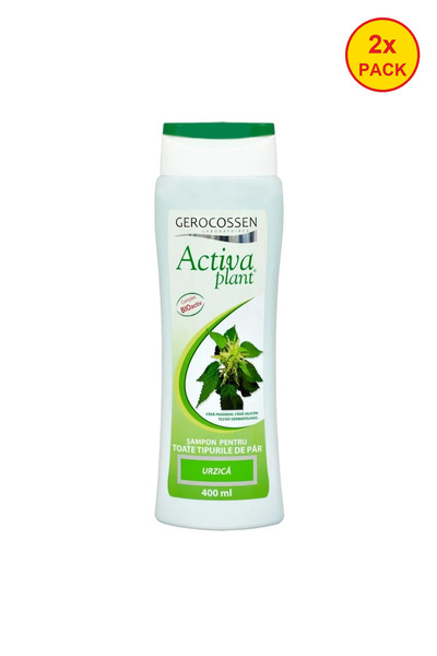 GEROCOSSEN 2x PACK Activa Plant Nettle Shampoo, 400 ml