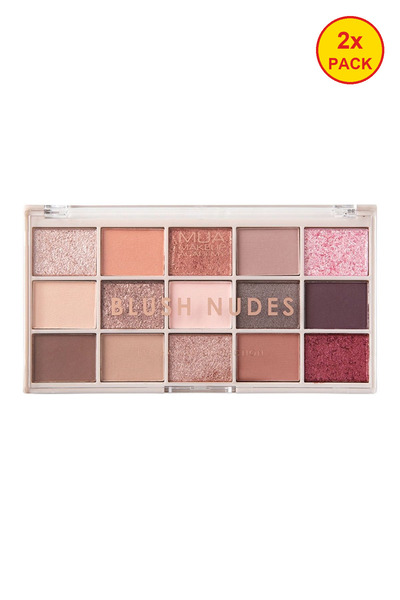 Make Up Academy 2x PACK 15 Pieces Nude Blush Palette