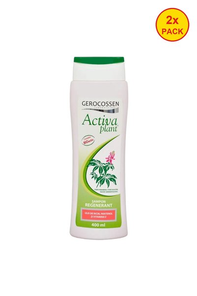 GEROCOSSEN Pachet de 2 șampoane regeneratori Activa Plant, cu ulei de ricin, ...