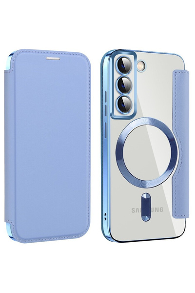 ERBORD Husă tip carte Samsung Galaxy S22 5G, Portofel RFID MagSafe cu protecț...