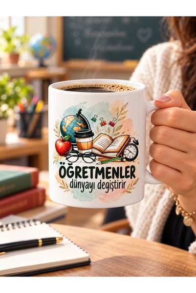 Tomris Hatun Öğretmen, Öğretmenler Günü Hediyelik Kupa, Kahve Kupası, Çift Ta...