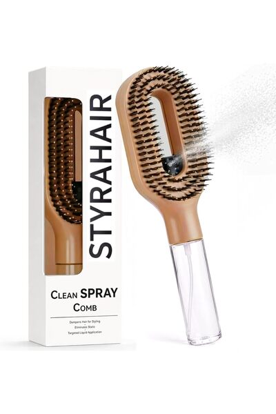 BananaHome 2-in-1 Detangler Hair Brush, With Built-In Mister Spray, Wet & Dry...
