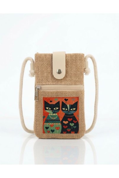Monte Lui Women's Phone Crossbody Bag Cat