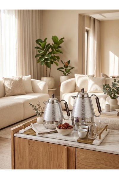 Generic Plastic Tea and Coffee Set 500ml +1L Modern Luxury Design for High-End Serving