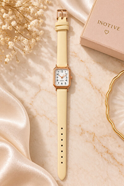 Kadın Kol Saati – Rose Gold Kasa, Deri Kordon