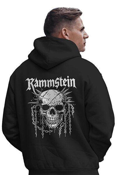 SEVBANO Hanorac cu glugă premium, supradimensionat, unisex, cu imprimeu Ramms...