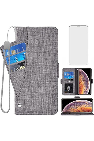 GENERAL Asuwish Compatible with iPhone Xs X 10 10s Wallet Case Tempered Glass...
