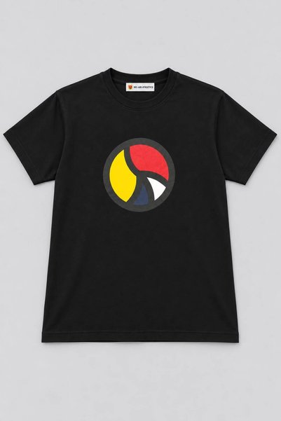 Generic Brand Bel-Air Athletics Black Front and Back Peace Printed T-Shirt Cr...
