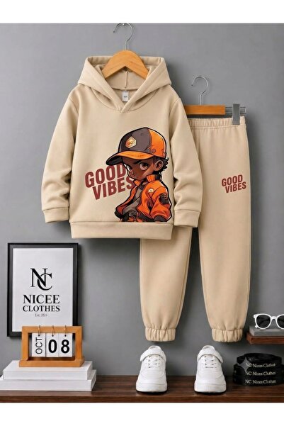 NC Nicee Clothes ΠΑΙΔΙΚΗ ΦΟΡΜΑ UNISEX (GOOD VIBES CHILDREN'S PRINT WINTER)