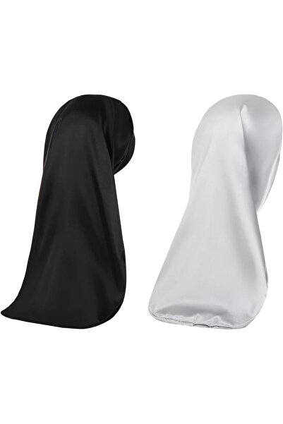 OriTi 2 Pcs Long Satin Sleep Bonnet for Women, Long Dreadlocks and Braids Hai...