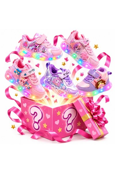 Superbaby Adidasi cu luminite pentru FETE - Cutie cadou, modele diverse, 1 buc