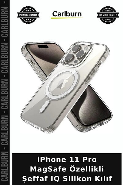 Carlburn iPhone 11 Pro Magsafe Enabled Transparent Iq Silicone Case Protectiv...