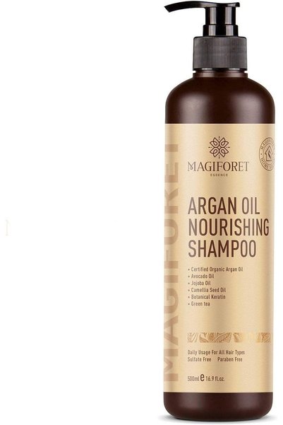 MagiForet Organic Moroccan Argan-Oil Shampoo - Moisturizing, Volumizing Sulfa...