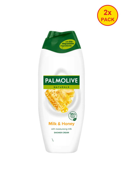 Palmolive Pachet 2x Gel de duș Naturals Lapte și Miere 500ml
