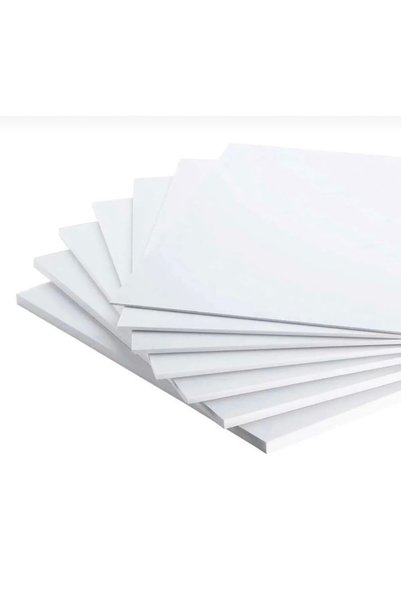 nevayapıvedekorasyon 2,5mm Beyaz Foreks Dekota Pvc Foam Levha 30x35cm ( 8 ADET )