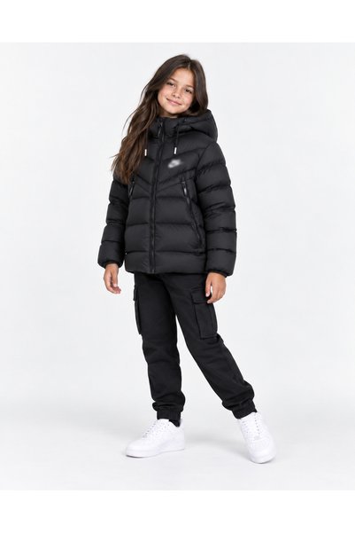 KOKOŞ BEBEK Children's Hooded Inflatable Coat – Ages 7/16 - 31971