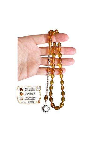 leblebi tesbih Fire Amber Prayer Beads Lt1526