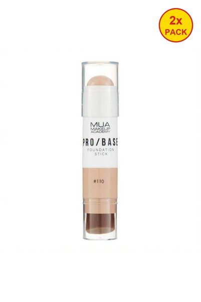 MUA Makeup Academy 2 броя Pro Base Фон дьо тен стик - 110