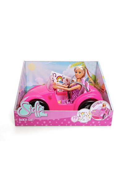 Steffi Love Set Papusa Steffi cu Masina de Plaja 29cm