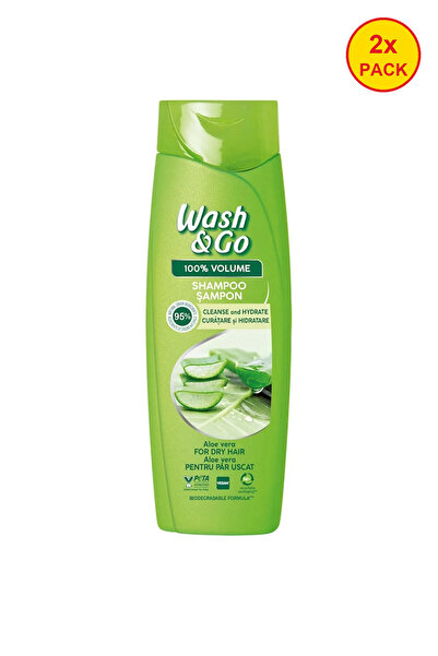 WASH&GO 2x PACK Sampon cu extract de Aloe Vera,360 ml