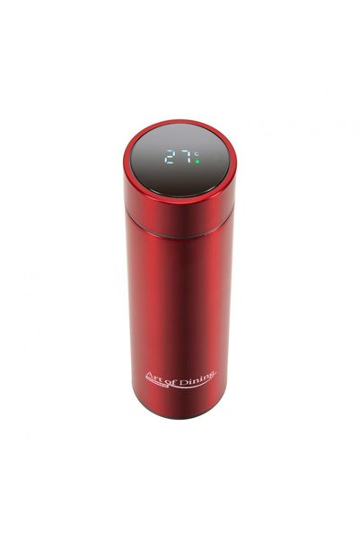 Heinner Termos inox 450 ml, cu indicator LED pentru temperatură, roșu, art of...