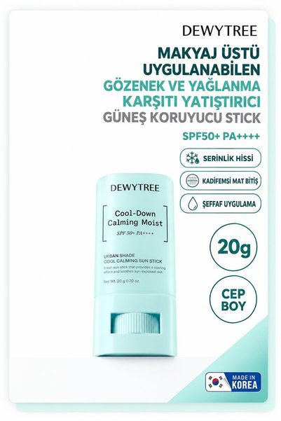 Stick Güneş Kremi SPF 50+ Yüksek Korumalı, Makyaj Üstü, Mat Bitişli, Yağlı Ciltler İçin