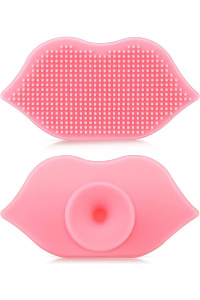 Giesiery 2 Pieces Lip Scrub Brush, Silicone Lip Scrubber and Exfoliating Brus...
