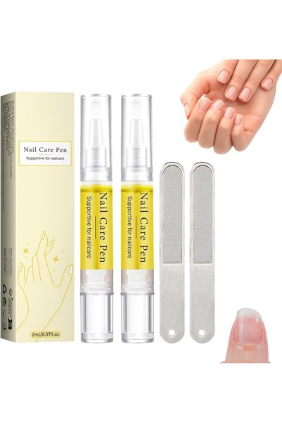 Yelajoy 2 Pack Nail Growth Oil, Durable Portable Rejuvenation Nail Oil Pen,Mu...
