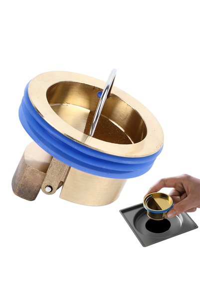 Sahfa Koku Önleyici Çekvalfli Pirinç Lavabo Banyo Gider Adaptörü - Geri Akış ...