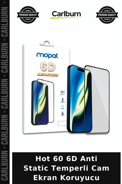 Carlburn Hot 60 6D Anti Static Tempered Glass Screen Protector Mobile Accesso...