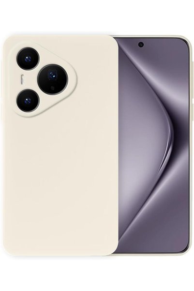 GENERAL Silicone Phone Case for Huawei Pura 70 Pro, Protective Cover,White.