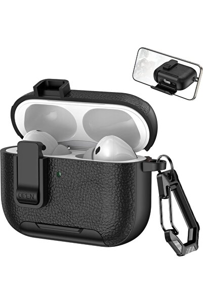 Generic Case for AirPods Pro 3 2025, Leather Texture Shockproof Protective Co...
