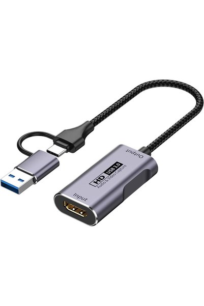 Generic بطاقة التقاط الفيديو، بطاقة التقاط HDMI إلى USB-A/USB-C بدقة 4K، تدعم...