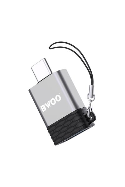Bwoo Adaptor OTG USB-A - USB-C BZ-35, Gri