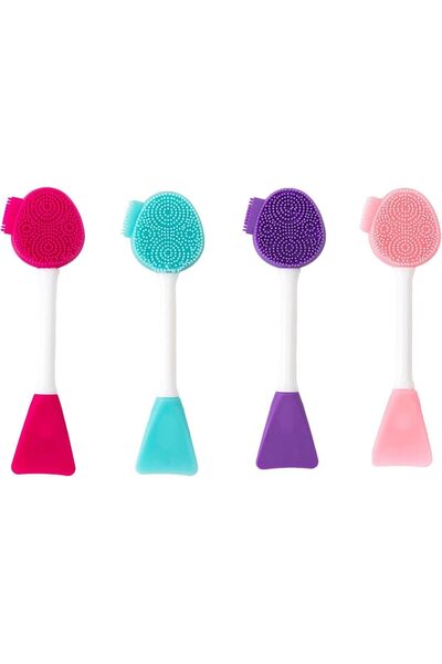 Yelajoy 4 PCS Silicone Face Scrubber, Exfoliating Lip Brush, Face Mask Applic...