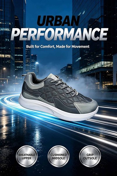 Elite Foot Hub أحذية رياضية رجالية – نعل خارجي مانع للانزلاق بنمط متعدد الاتج...