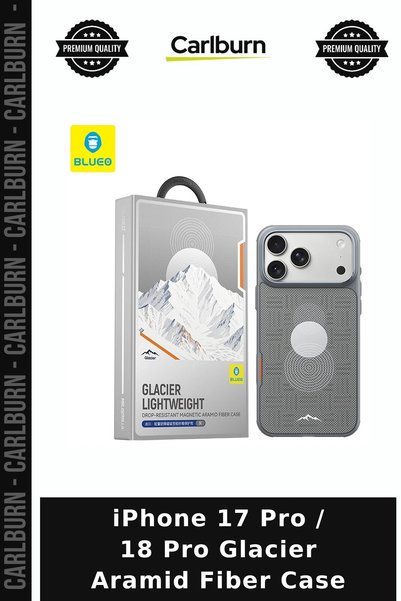 Carlburn iPhone 17 Pro / 18 Pro Glacier Aramid Fiber Case Magnetic Protection...