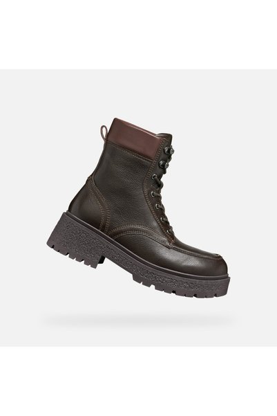 Geox Eivette - Botine de damă, Maro închis