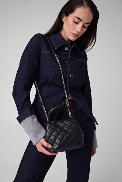 Guess Juliet Quilted Mini Satchel Bag