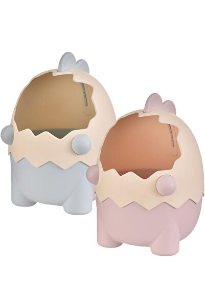 Arabest 2-Piece Dinosaur Egg Pencil Holder,Large Capacity Desktop Stationery ...