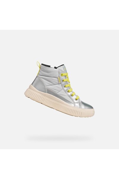 Geox Laquinny B AB - Adidași pentru fete, Argintii