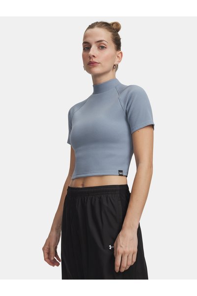 Under Armour UA RIVAL RIB MOCK SS TEE - Tricou de damă