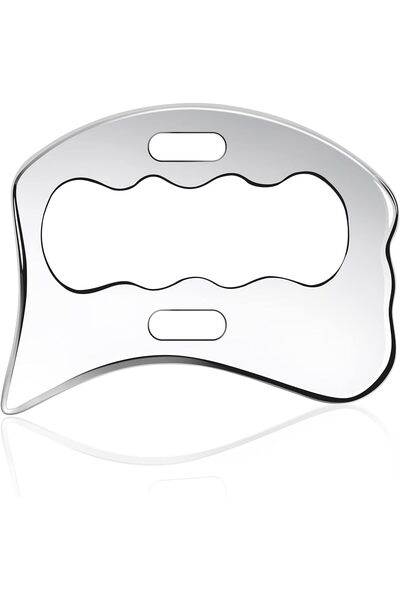 SYOSI Gua Sha Massage Tool, Stainless Steel Scraping Tool for Soft Tissue Rel...
