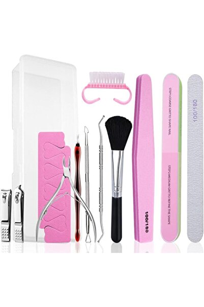 Yelajoy Nail Care Kit with File&Buffer Block,Cuticle Nippers Trimmer Pusher S...