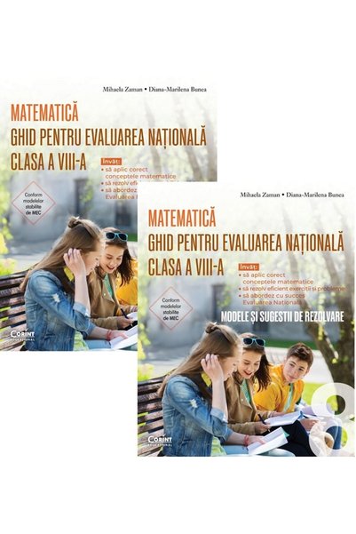 Corint Pachet 2 carti: Ghid Evaluare Nationala + Ghid Evaluare Nationala. Mod...