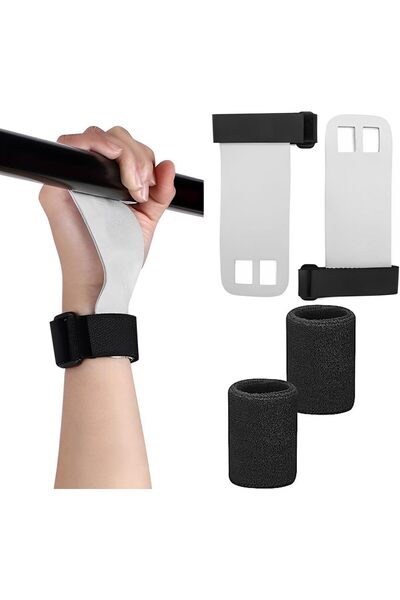 Arabest Gymnastics Grips and Wristbands Set for Kids,4 Pieces,Palm Protectors...